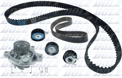 Produktbild von DOLZ KD052 Zahnriemensatz + Wasserpumpe für VW Transporter IV Bus (70B, 70C, 7DB, 7DK, 70J, 70K, 7DC, 7DJ) Transporter IV Kastenwagen