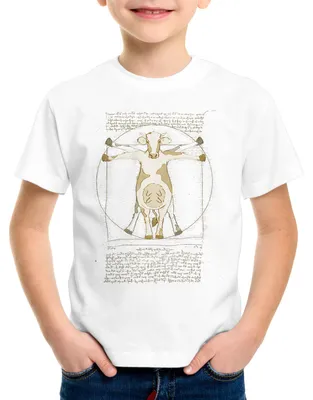 Produktbild von style3 Vitruvianische Kuh Kinder T-Shirt rind bauernhof vinci mensch