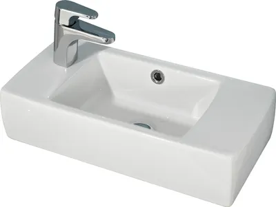 Produktbild von Waschbecken >Sheela I< in Weiß aus Keramik - 50x12x25cm (BxHxT)
