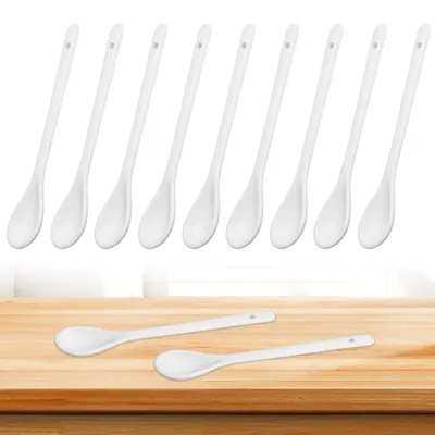 Productafbeelding van Eierlepel van porselein - 12 stuks - 16,7 cm - Wit