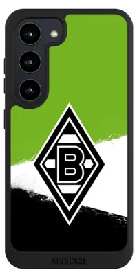 Produktbild von NIVOCASE Handyhülle für Samsung Galaxy S23 Hülle NIVOpure Case Schwarz Borussia Mönchengladbach Offizielles Lizenzprodukt BMG