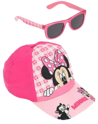 Produktbild von Disney Minnie Maus Kinder Basecap Baseball Kappe Mütze plus Sonnenbrille Gr. 52
