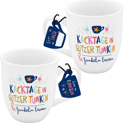 Produktbild von Espressotasse "Kacktage in Glitzer tunken & funkeln lassen"
