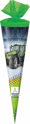 Produktbild von Schultüte / Zuckertüte / Länge: 35cm / rund / "Deutz Traktor 22"