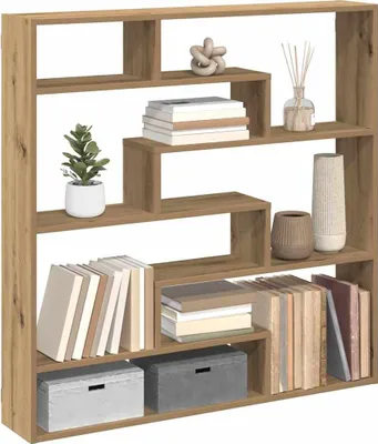 Image de Maison Exclusive - Étagère cube 7 compartiments Chêne artisanal Matériau dérivé du bois