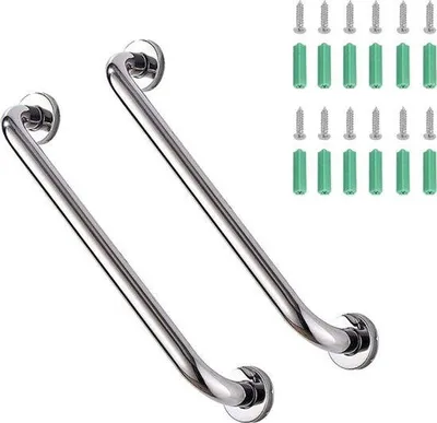 Produktbild von Edelstahl Handlauf 30cm Anti-Rutsch Bad Griff
