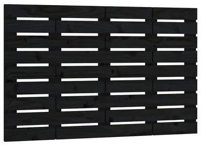 Obrázok produktu pre vidaXL Nástenné čelo čierne 96x3x63 cm Masívne borovicové drevo