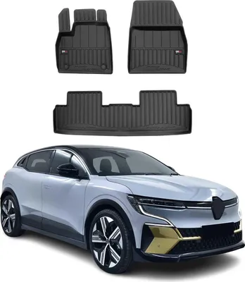 Image de OMAC Tapis de sol sur mesure pour Renault Megane E-TECH 2022-2025 3 pièces TPE