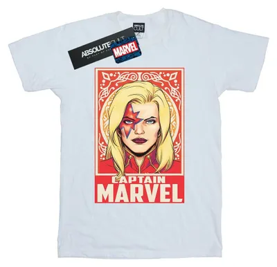Immagine prodotto di Marvel - T-shirt da uomo "Captain Marvel Ornament" BI42921 (XL) (bianco)