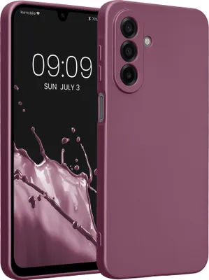 Produktbild von kwmobile Handyhülle für Samsung Galaxy A17 4G / 5G Hülle - weiche Silikon Case metallisch schimmernd - Schutzhülle Cover - Metallic Lavendel