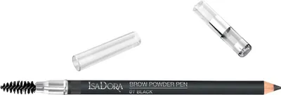 Zdjęcie produktu dla Isadora Pudrowa kredka do brwi 01 Black, 1,3 g