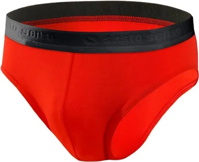 Zdjęcie produktu dla Slipy męskie Sesto Senso Wild Cat - Sportowa bielizna wykonana z bawełny z dodatkiem Elasthanu, Wygodne dopasowanie, Anatomiczny krój, Elastyczny pas z logo, Idealne dla osób aktywnych, Kolor czerwony, Walentynkowa kolekcja XXL