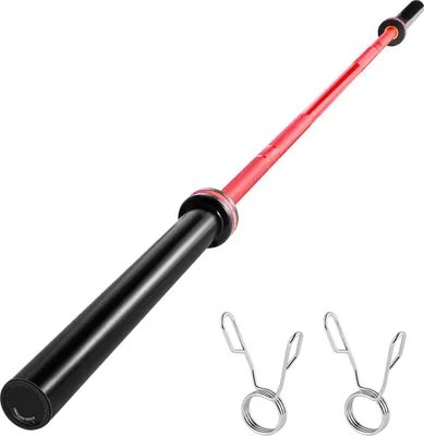 Zdjęcie produktu dla Sztanga olimpijska 220 cm - Odpowiednia do talerzy 50 mm - Radełkowany uchwyt - Maks. Udźwig 454 kg - Do podnoszenia ciężarów i trójboju siłowego