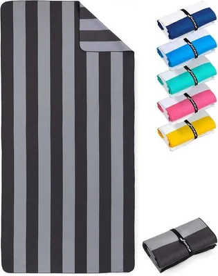 Produktbild von Famanu Stranddecke XXL aus Mikrofaser, leicht und schnelltrocknend - 200 x 90 cm oder 160 x 90 cm