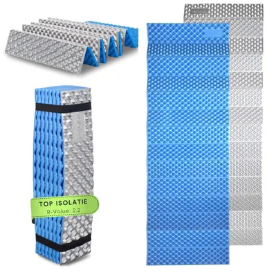Zdjęcie produktu dla Mata do spania - Składana - Ultralekka - 186 x 56 x 2 cm - Na kemping i wędrówki