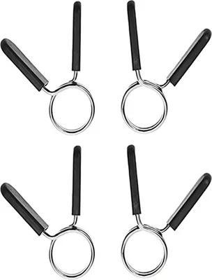 Image de 4pcs Langhantelfeder -Clip 3,2 mm Drahtdurchmesser 2 Drehen Klemmklammern für Gewichtheber 25 mm