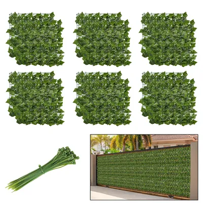 Produktbild von Jopassy Sichtschutzhecke Windschutz 1*3M Efeu Sichtschutz Balkonverkleidung Blätterzaun,Erdnussblatt