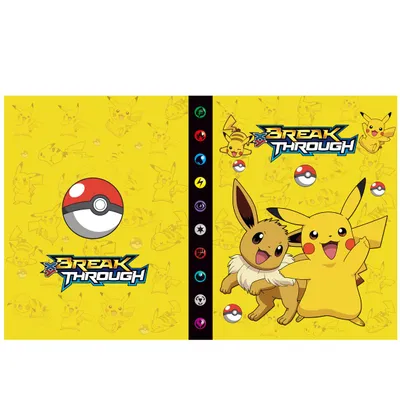 Produktbild von Pokemon Sammelalbum Evolie & Pikachu Sammelmappe für 240 Karten, idealer Schutz