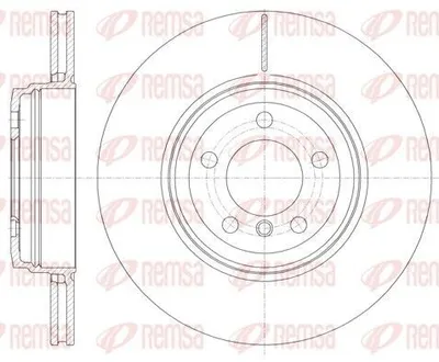 Produktbild von 2x REMSA Bremsscheibe 6852.10 hinten für BMW 5 Limousine (E60) 5 Touring (E61)