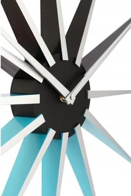 Produktbild von NexTime Große moderne Wanduhr „Nova Blue“ – XXL Sternuhr 50 cm