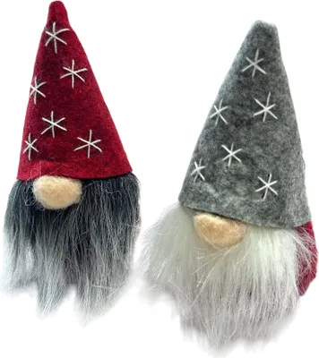Produktbild von Filz Wichtel 2er Set 9cm Weihnachtsdekoration Winterdeko Geschenkidee