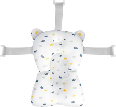 Immagine prodotto di Ricokids 728901, cuscino per vaschetta da bagno per neonati, bianco e blu