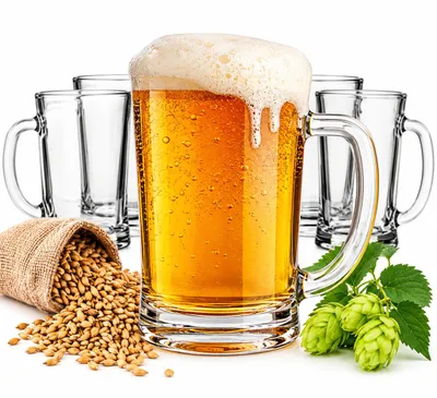 Produktbild von Sendez 6 Biergläser mit Henkel 500ml Bierseidel Bierkrüge Bierglas Bierkrug Glas