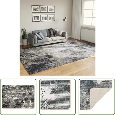 Produktbild von The Living Store Teppich Waschbar Mehrfarbig 190x300 cm Rutschfest
