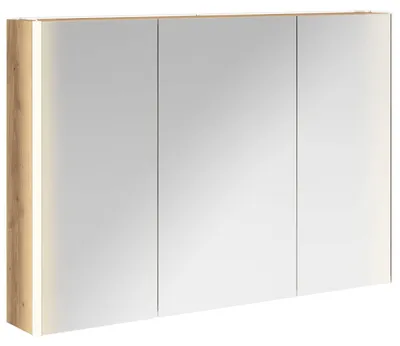 Immagine prodotto di Armadietto a specchio da bagno vidaXL in rovere lavorato artigianalmente