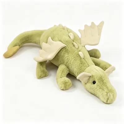 Produktbild von Minicee Plüsch Drachenkissen – 50 cm Kawaii Deko & Kuschelkissen Grün