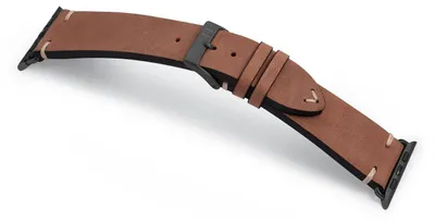 Produktbild von MANUFAKTURWERK Armband UHLENHORST, kompatibel mit Apple Watch 1-9, SE, Braun