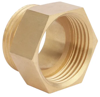 Produktbild von Doppelnippel aus Messing mit Außengewinde und Innengewinde, 26 x 34 mm