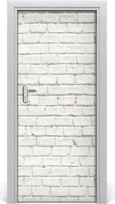 Produktbild von Tulup Türaufkleber 85x205 cm Dekorative Aufkleber Selbstklebend Wasserdichte Tapete Abnehmbar Schlafzimmer Wohnzimmer Wohnkultur - Ziegelwand