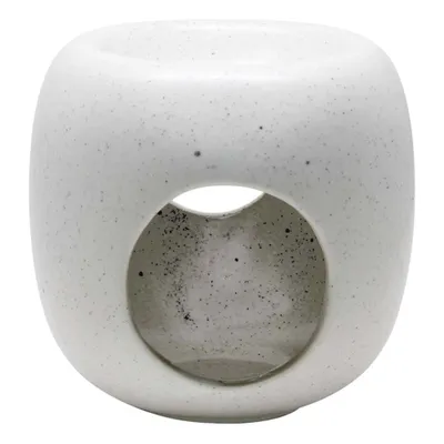 Produktbild von Farfalla Duftlampe Porto aus weißer Keramik, 10,5 cm hoch, für Teelichter geeignet
