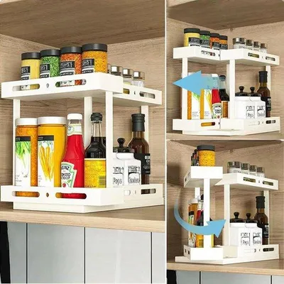 Produktbild von Famanu Küchenorganizer unter der Spüle - 2 Etagen - ausziehbar - schwarz