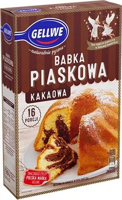 Zdjęcie produktu dla Gellwe Babka Piaskowa Kakaowa Mieszanka Do Wypieków 385 G