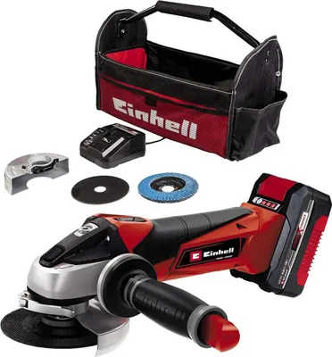 Produktbild von Einhell Akku-Winkelschleifer TE-AG 18/115 Li-18V Akku 4.0 Ah Ladegerät Bag