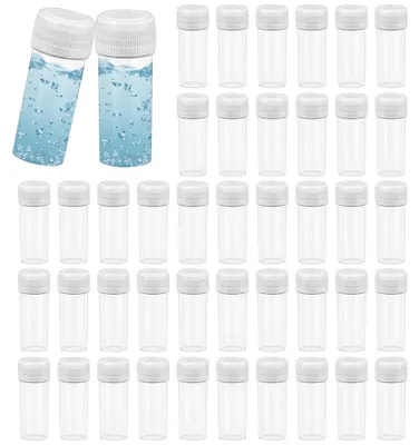 Kunststoffflasche 5 ml, 50 Stück, ABS, 1,4 x 1,4 x 4,1 cm