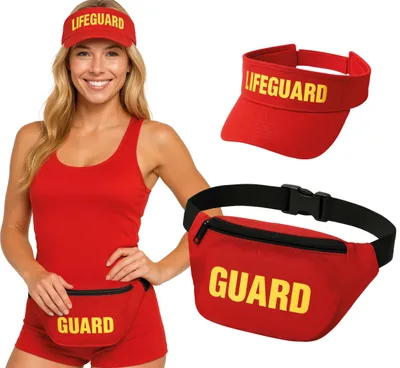 Imagen del producto de Conjunto de disfraz para carnaval, estilo deportivo, en rojo y amarillo. Incluye gorra, cinturón y accesorios para carnaval. Ideal para fiestas de disfraces, juegos de rol y eventos temáticos. Color: rojo