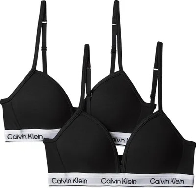 Obrázek produktu pro Calvin Klein, sada dvou podprsenek typu braletka, trojúhelníkový střih, černá barva (Pvhblack/Pvhblack)