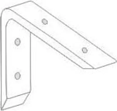 Produktbild von Dolle Konsole Thor 190 x 140 x 30 mm, Schichtholz weiß