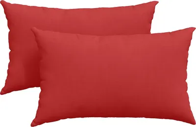 Produktbild von vidaXL Sofakissen 2 stk. Stoff Rot 50 x 30 cm