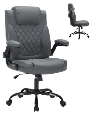 Obrázok produktu pre Kancelárska stolička, ergonomický dizajn, výškovo nastaviteľná, sivá