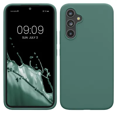 Produktbild von kwmobile Handyhülle für Samsung Galaxy A54 5G Hülle - Case Silikon - Kabelloses Laden - Schutzhülle Cover in Tannengrün