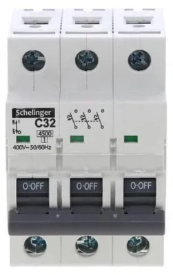 Obrázek produktu pro Jistič Schelinger / Jistič / Automatický jistič / 2 A až 63 A / 1-pólový / 3-pólový