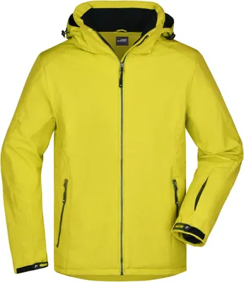 Zdjęcie produktu dla Męska zimowa kurtka softshell James & Nicholson JN1054 żółty XL