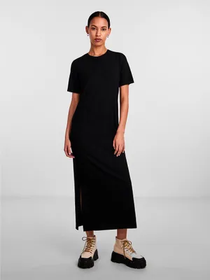 Produktbild von Pieces Kylie Kurzarm Langes Kleid Schwarz M Frau Schwarz M