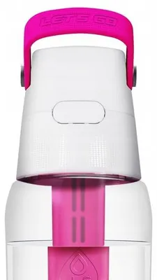 Dafi Solid Filterflasche 0,5 l Flamingo Mit Kohlefilter Und Trinkhalm POZ03455 - Produktansicht 2