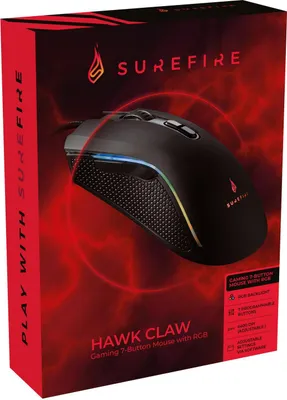 Produktbild von SureFire Hawk Claw Maus rechts USB Typ-A Optisch 6400 DPI