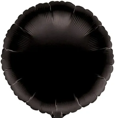 Produktbild von amscan Folienballon schwarz Ø43cm
